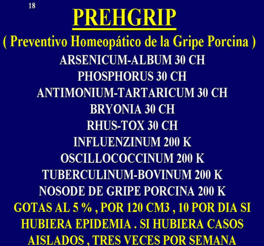 Gripe A y Homeopatia